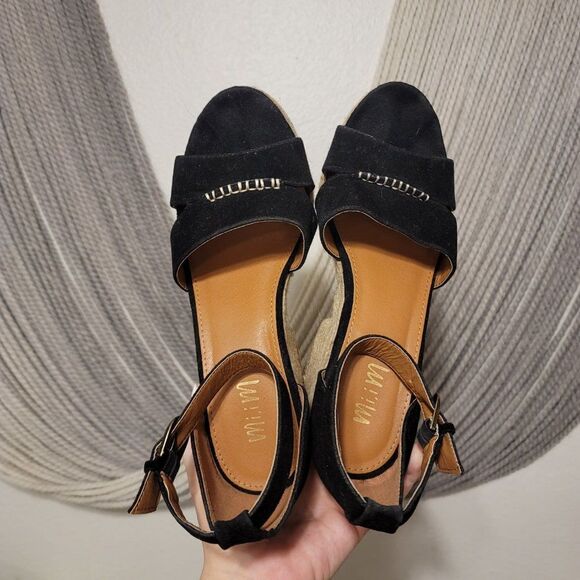 Mi iM "Lynn" Chunky Espadrille Wedge Heels Sz 8.5 - Picture 8 of 10
